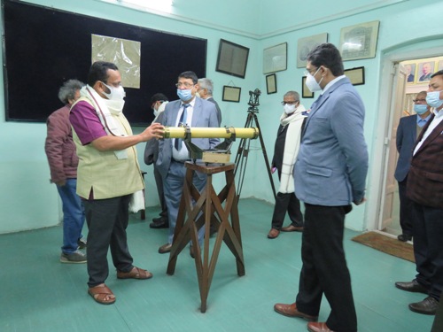 Visit of Survey Museum by Shri K. Rajan, Hon’ble Revenue Minister Govt. of Kerala with Shri Naveen Tomar, SGI